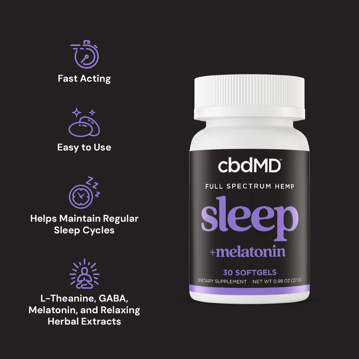 pros: Full Spectrum CBD Sleep Softgels