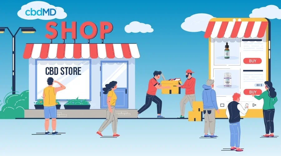 CBD Stores: Online vs In Person - cbdMD