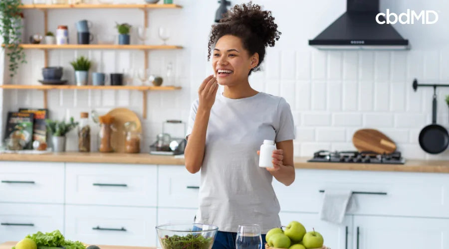 Healthy Woman Using cbdMD CBD Products for Wellness
