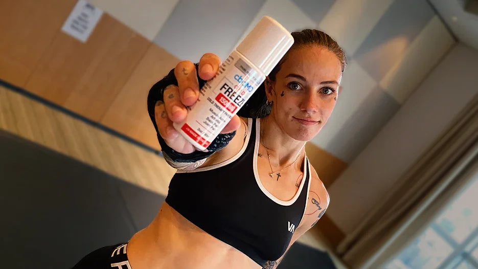 Team cbdMD’s Jessica-Rose Clark in the Octagon at UFC Fight Night 163 - cbdMD