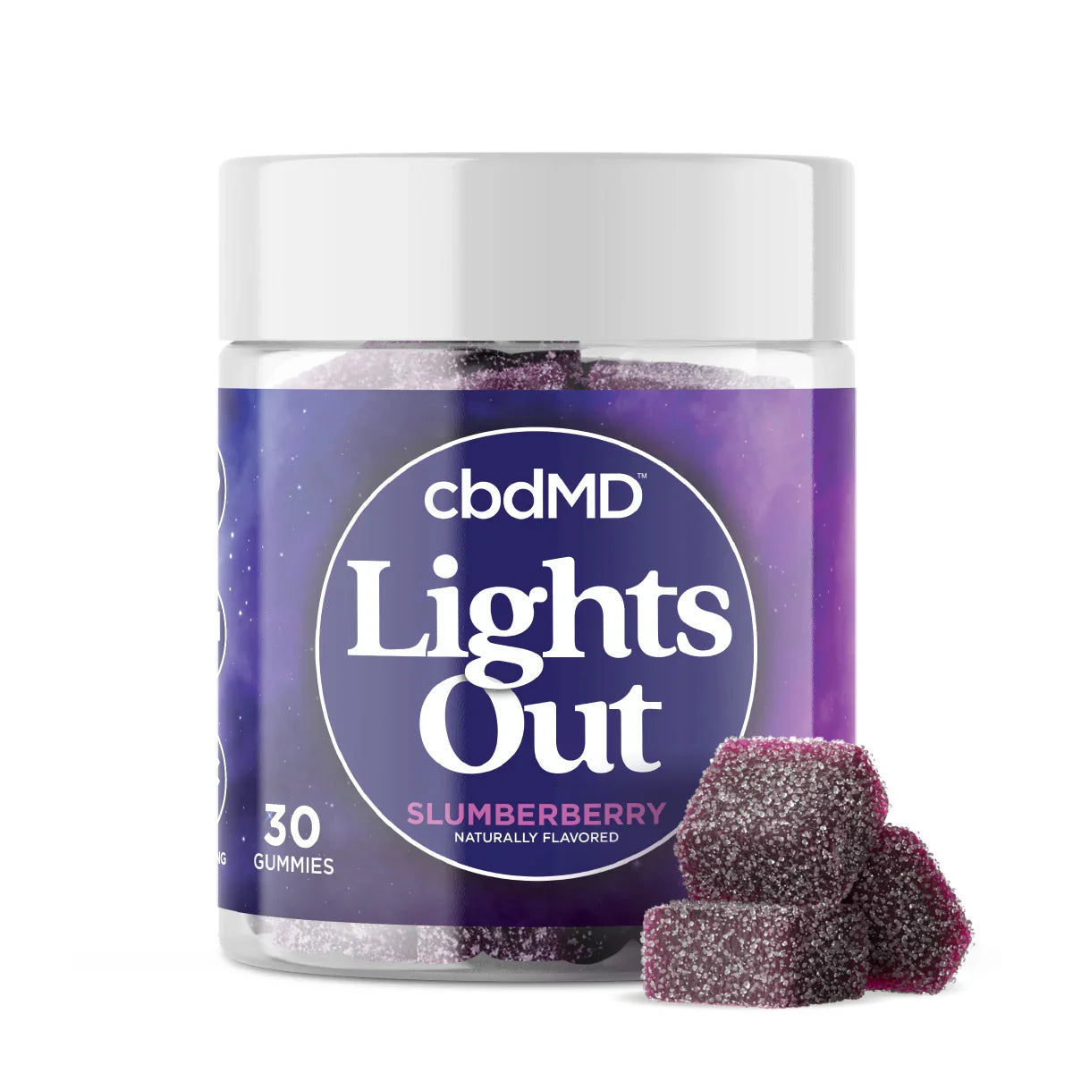 Delta 9 THC Lights Out Sleep Gummies - cbdMD