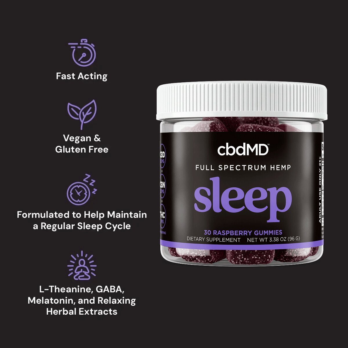 CBD Gummies for Sleep, Stress & Wellness Support | cbdMD