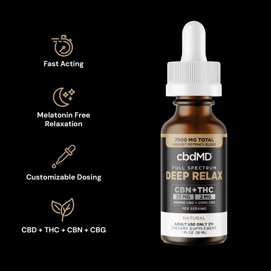 Full Spectrum CBD + CBG Tincture for Relaxation | cbdMD
